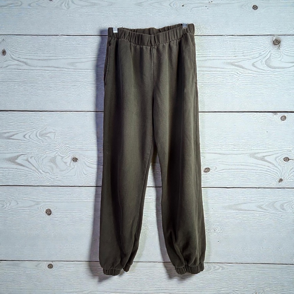 Streetwear Jogger Sweatpants Brandy Melville One Size Charcoal Grey Cotton Blend